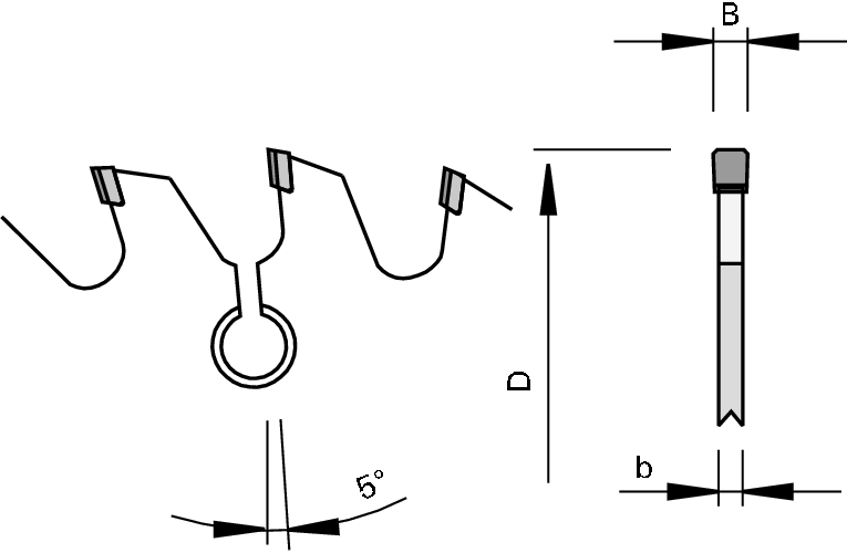 Dimanta priekšzāģi DP "F-FA"- d drupinātājiem un adapterim 006480 - Image 2