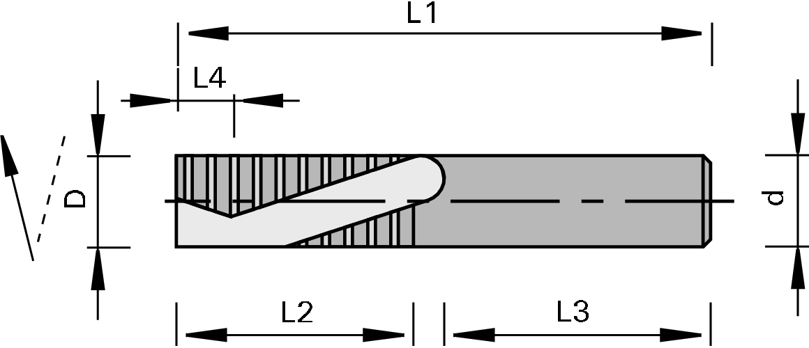 Rupjā spirālfrēze VHW-pozitīva/negatīvā spirāle ar aksiālu leņķi
