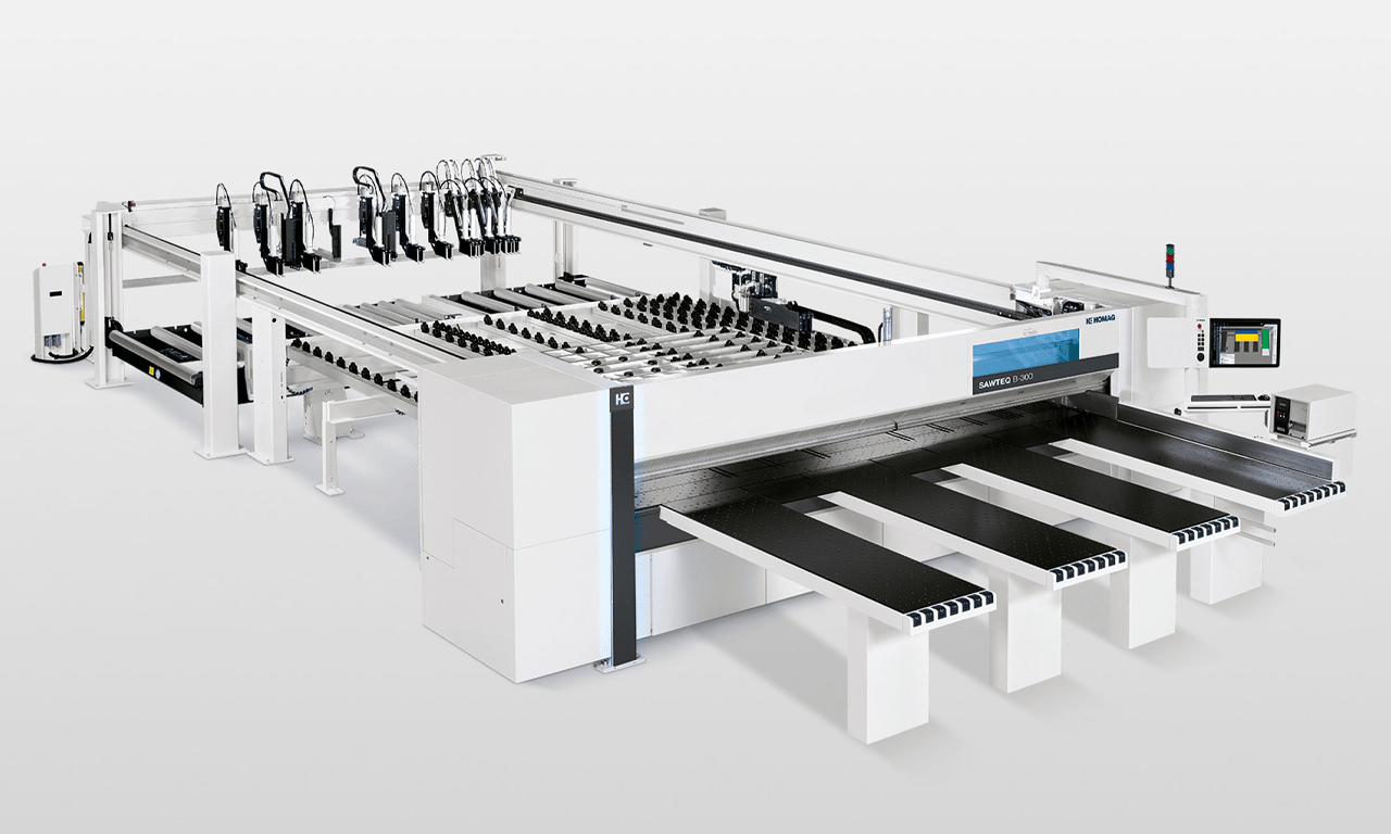 Panel dividing saw SAWTEQ B-300 ar pacēlājgaldu