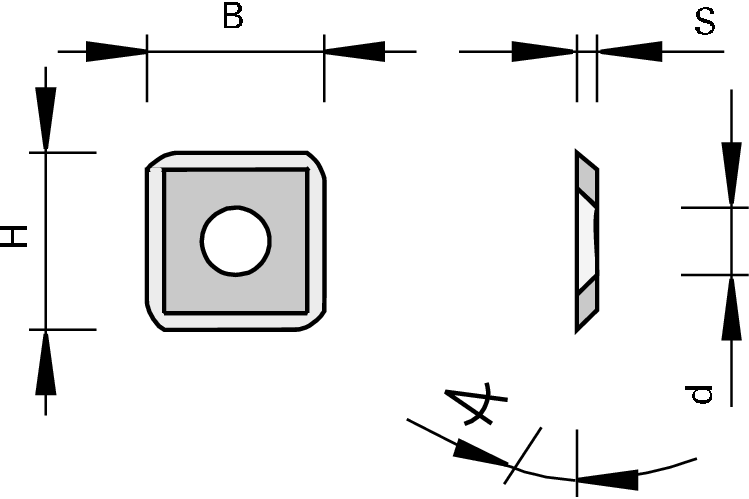 pagriežamie profilnaži HW ar 4 griezējmalam un radiusu - Ledinek Rotoles