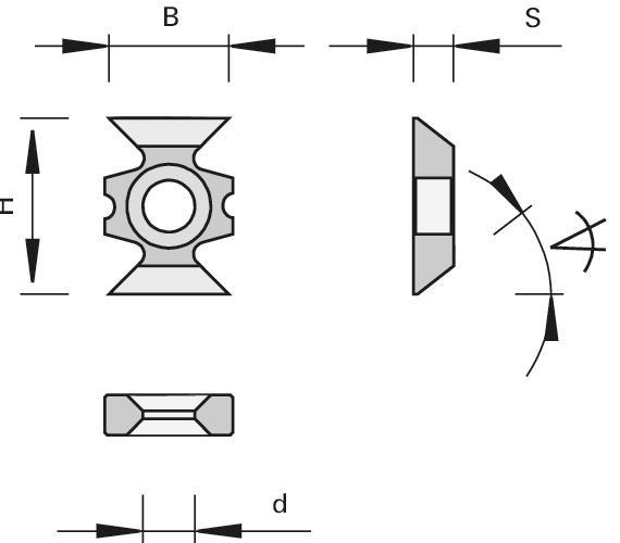 Pagriežamie fazīšu naži ar 4 griezējmalām un pozicionālu gropi - Image 2
