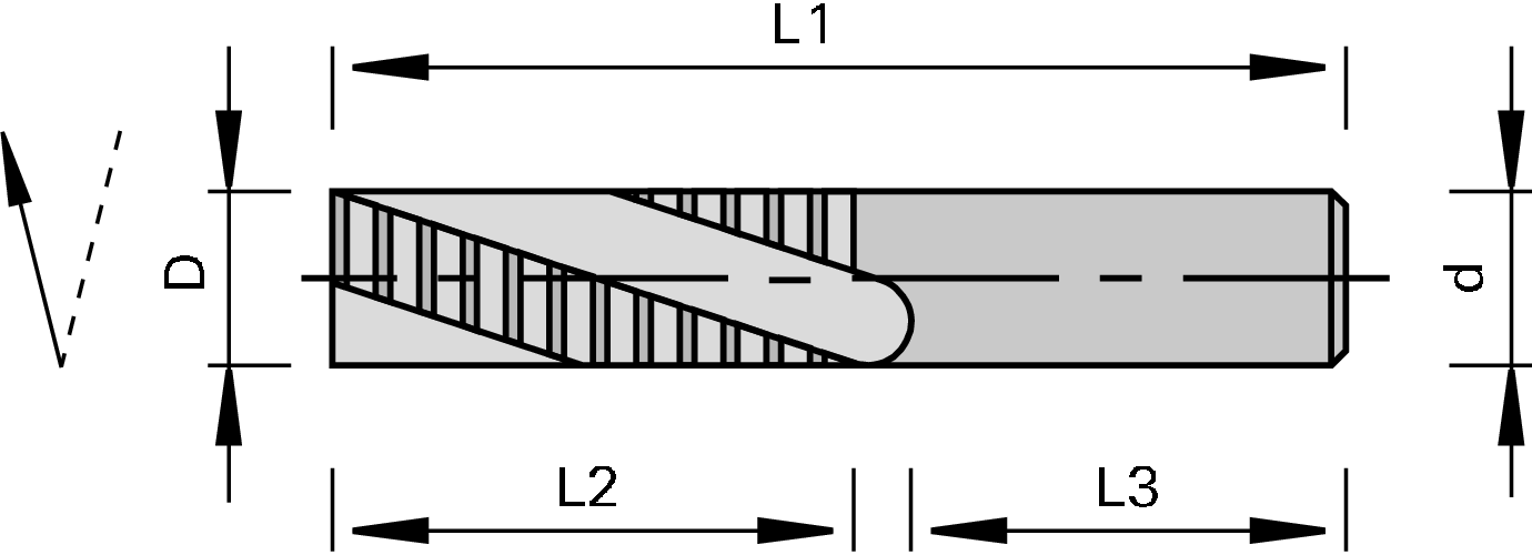 Cietsakausējuma rupjā frēze VHW-ECO vienreizēja - Image 2